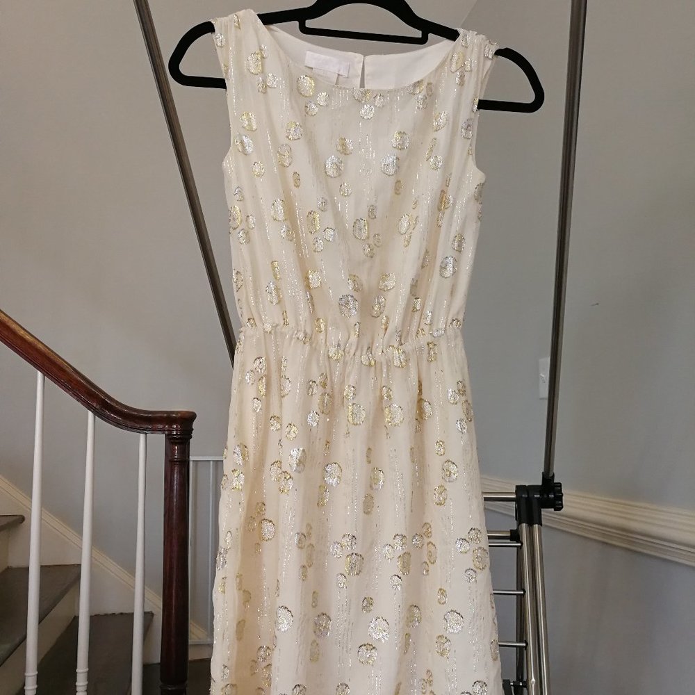 MM Couture By Miss Me Silk Metallic Dress